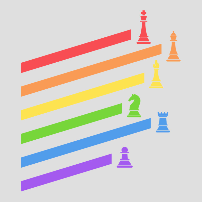 Rainbow Chess Pieces Boardgames Nerd V-Neck Tee by basaulajtonya | Artistshot