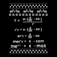 Merry Christmas Math Equation Ugly Christmas Sweat Adjustable Cap | Artistshot