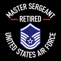 Master Sergeant Retired Air Force Military Retirem Cropped Hoodie | Artistshot