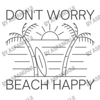 Don't Worry Beach Happy Men's 3/4 Sleeve Pajama Set | Artistshot