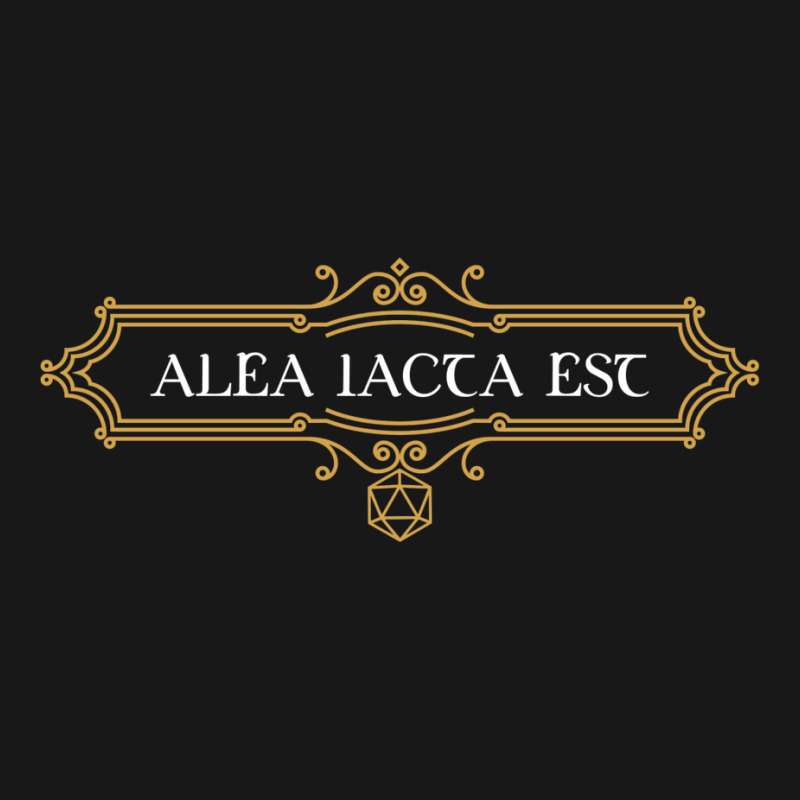 Alea Iacta Est Dice D20 Tabletop Rpg Addict Flannel Shirt by towelsdeludew | Artistshot