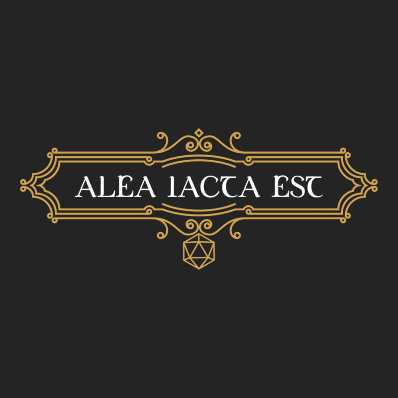 Alea Iacta Est Dice D20 Tabletop Rpg Addict 3/4 Sleeve Shirt by towelsdeludew | Artistshot