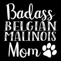 Badass Belgian Malinois Mom Funny Dog Womens Gift Cropped Hoodie | Artistshot