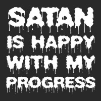 Satan Is Happy With My Progress Printed Hat | Artistshot