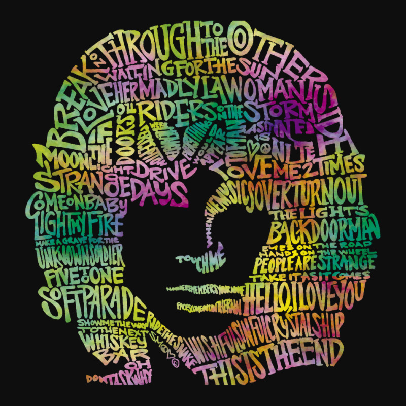 Jim Morrison Legacy Typography [type B] Crop Top by lawenelarmok | Artistshot