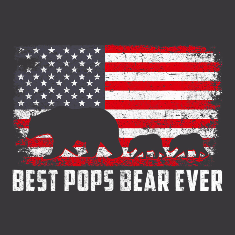 Best Pops Bear Ever Usa American Flag Fathers Day Ladies Curvy T-Shirt by spreesgomez | Artistshot