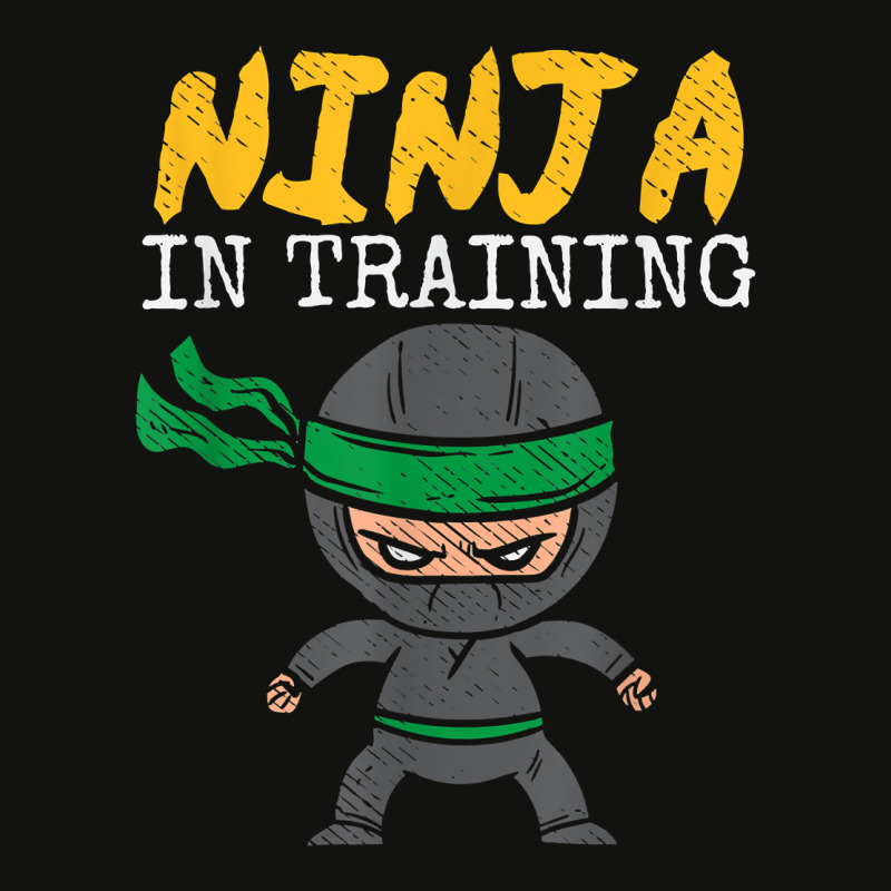 Ninja In Training Kids Funny Future Martial Arts F Scorecard Crop Tee by fieyzacik | Artistshot