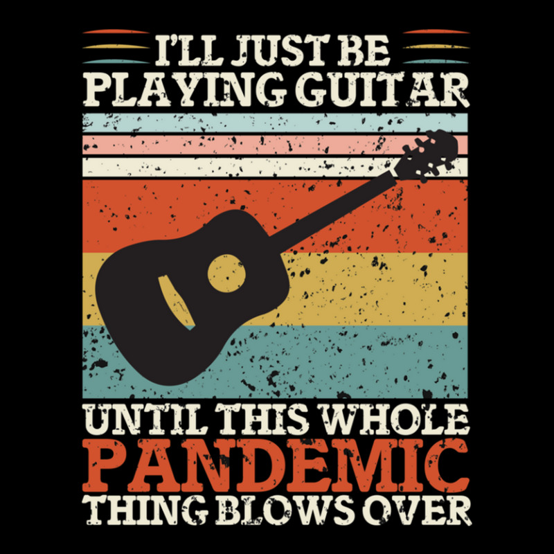 I'll Just Be Playing Guitar Until This Whole Pand  Women's V-Neck T-Shirt by ELIZABETHKARLENEWINCELOWICZ | Artistshot