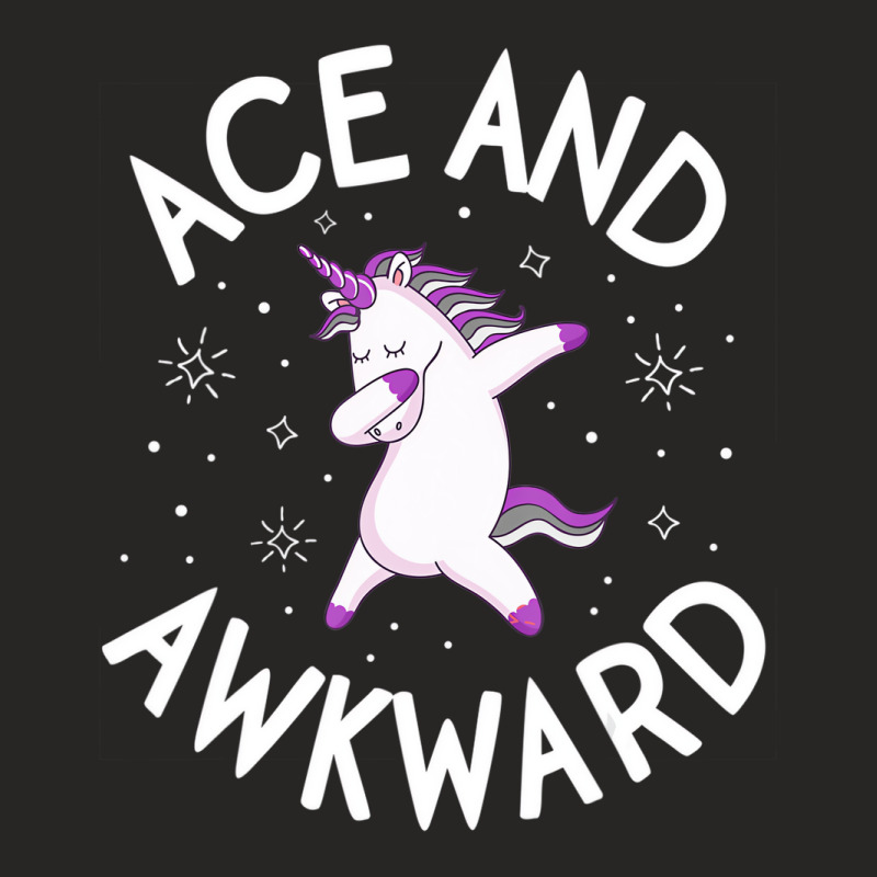 Asexual Pride Shirt Ace Awkward Unicorn Lgbtq Prid Ladies Fitted T-Shirt by imelde | Artistshot