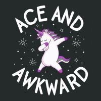 Asexual Pride Shirt Ace Awkward Unicorn Lgbtq Prid Women's Triblend Scoop T-shirt | Artistshot