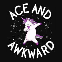 Asexual Pride Shirt Ace Awkward Unicorn Lgbtq Prid Crop Top | Artistshot