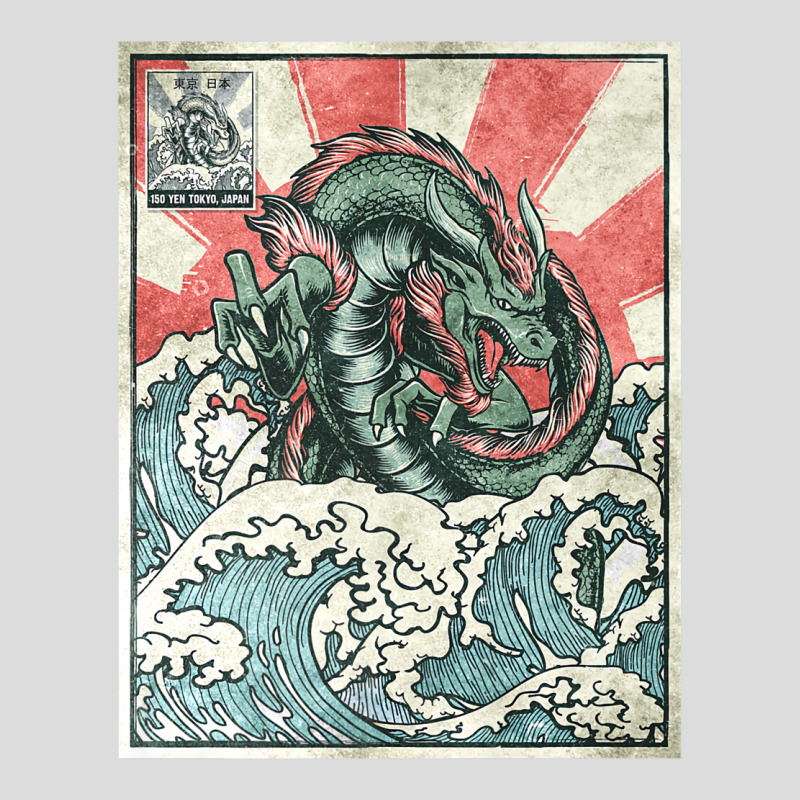 Japanese Dragon Great Wave Off Kanagawa Men's Polo Shirt by gadasiegeniad | Artistshot