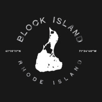 Block Island Rhode Island Graphic Vintage Retro T Flannel Shirt | Artistshot