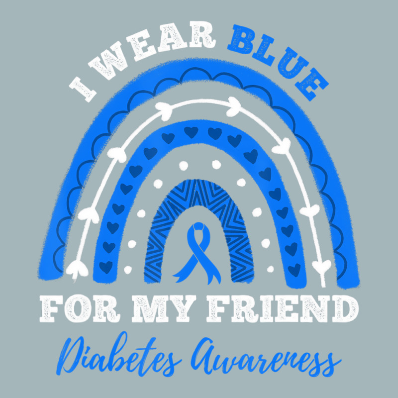 I Wear Blue For My Friend T1d Type 1 Diabetes Awar Unisex Sherpa-lined Denim Jacket | Artistshot