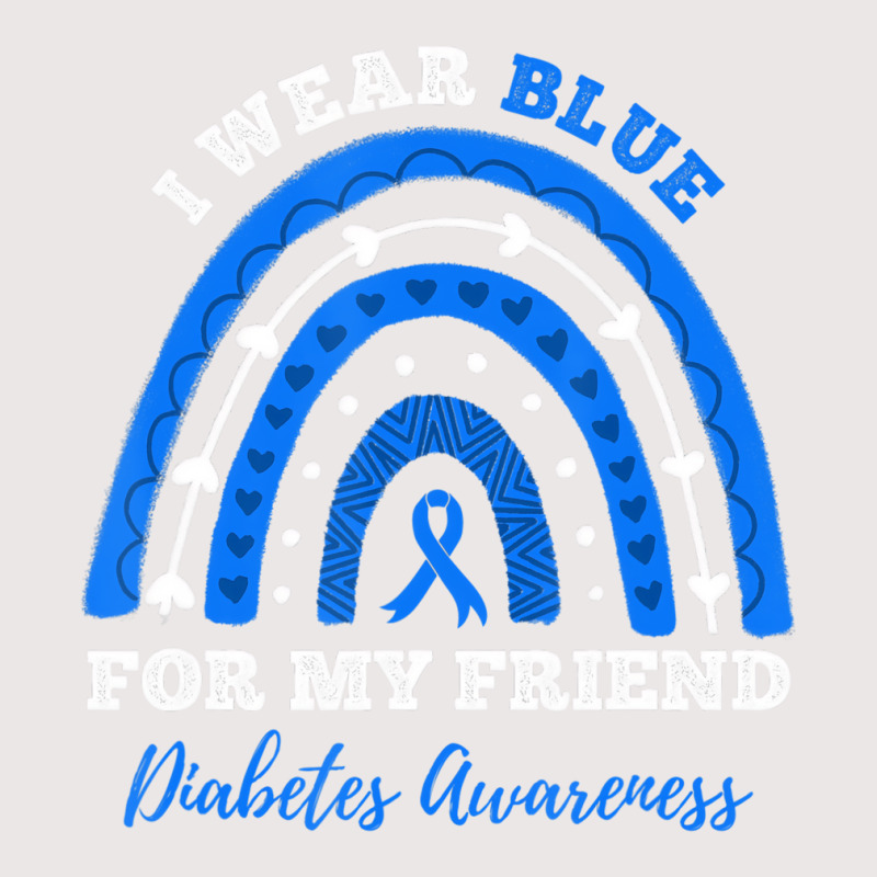 I Wear Blue For My Friend T1d Type 1 Diabetes Awar Pocket T-shirt | Artistshot