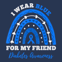 I Wear Blue For My Friend T1d Type 1 Diabetes Awar Men Denim Jacket | Artistshot