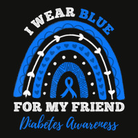 I Wear Blue For My Friend T1d Type 1 Diabetes Awar Scorecard Crop Tee | Artistshot