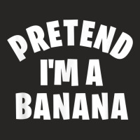 Pretend I'm A Banana  Funny Lazy Halloween Costume Ladies Fitted T-shirt | Artistshot