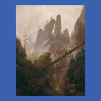 Caspar David Friedrich   Rocky Ravine In The Elbe Ladies Polo Shirt | Artistshot