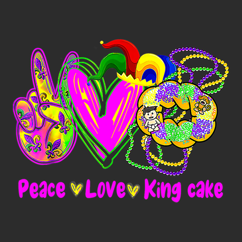 Peace Love King Cake Funny Mardi Gras Festival Par Exclusive T-shirt | Artistshot