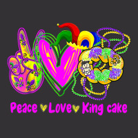 Peace Love King Cake Funny Mardi Gras Festival Par Vintage Short | Artistshot