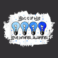 Light It Up Blue Autism Awareness Present Autism Mom Teacher T Shirt Vintage Short | Artistshot