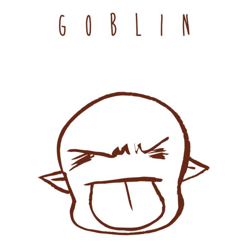 Cute Chibi Bleh Goblin Outline V-neck Tee | Artistshot