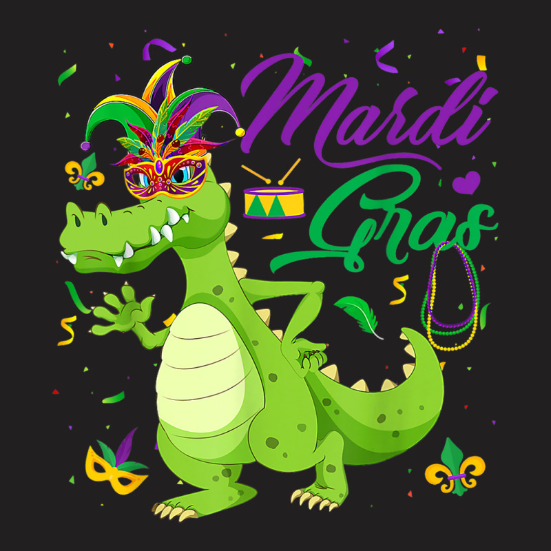 Jester Alligator Beads Mardi Gras Fat Tuesday Para T-Shirt by SweetCurl | Artistshot