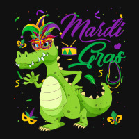 Jester Alligator Beads Mardi Gras Fat Tuesday Para Graphic T-shirt | Artistshot