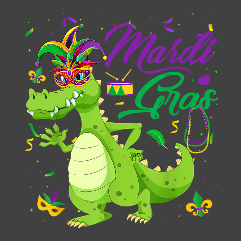 Jester Alligator Beads Mardi Gras Fat Tuesday Para Vintage T-Shirt by SweetCurl | Artistshot