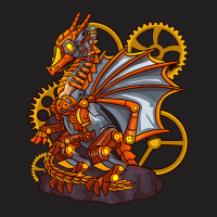 Steampunk Dragon Seahorse Mythical Creature Indust T-shirt | Artistshot