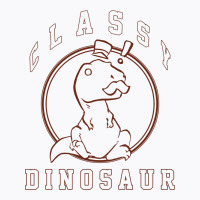 Classy Dinosaur Exclaim Outline T-shirt | Artistshot