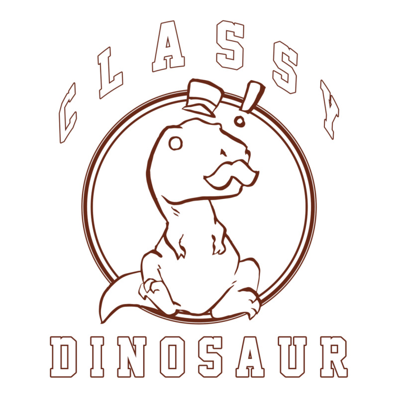 Classy Dinosaur Exclaim Outline Unisex Hoodie | Artistshot