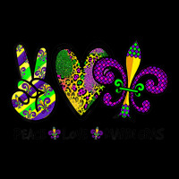 Peace Love King Cake Funny Mardi Gras Party Carniv Legging | Artistshot