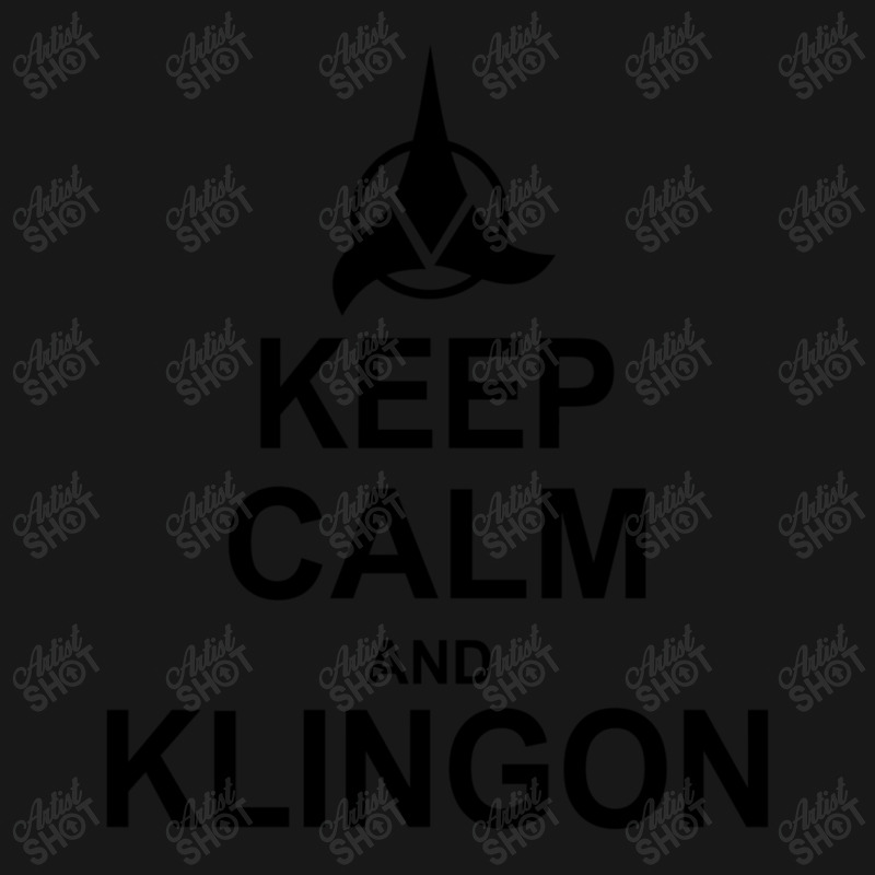 Keep Calm And Klingon Flannel Shirt | Artistshot