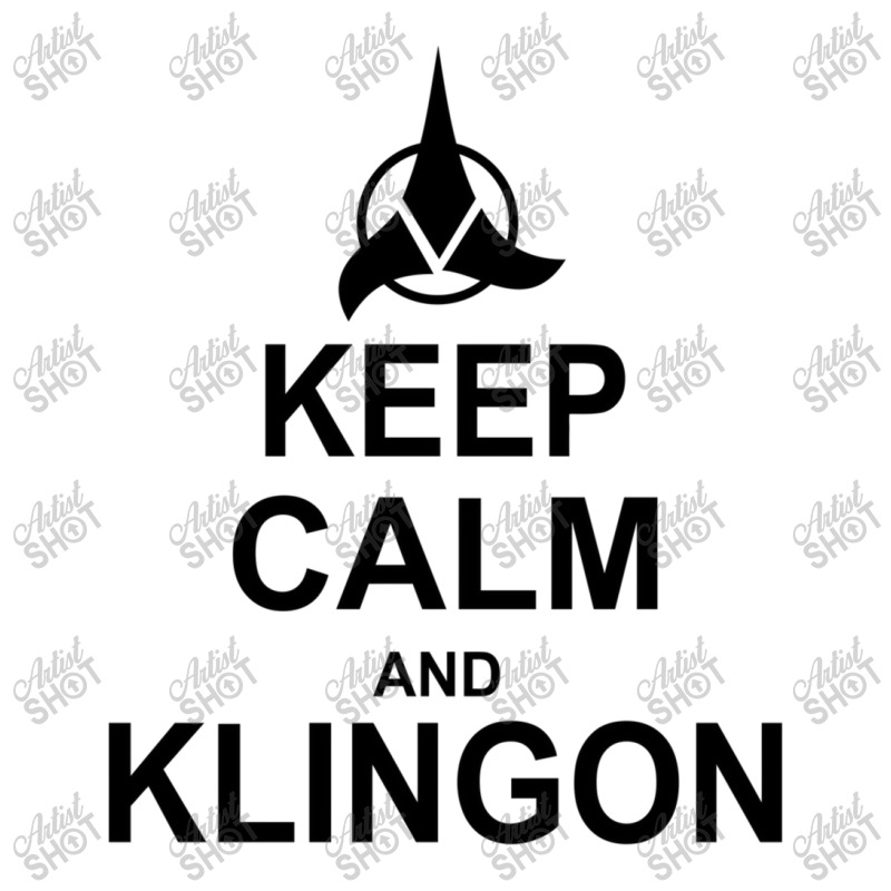 Keep Calm And Klingon Men's Long Sleeve Pajama Set | Artistshot