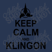 Keep Calm And Klingon Men Denim Jacket | Artistshot