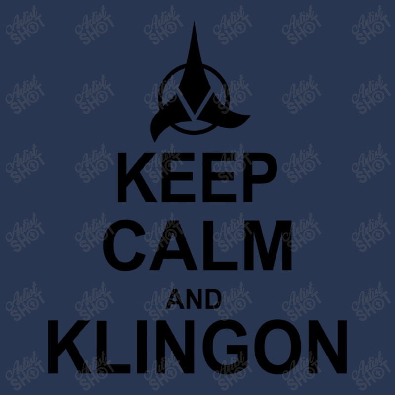 Keep Calm And Klingon Men Denim Jacket | Artistshot