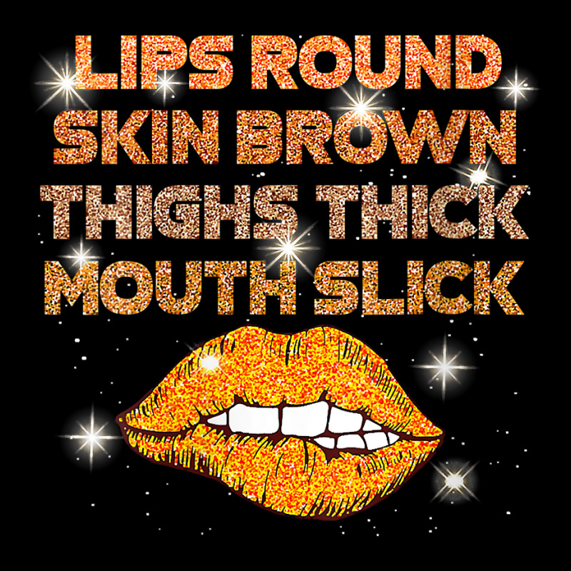 Womens Lips Round Skin Brown Thighs Thick Mouth Sl Cropped Hoodie | Artistshot