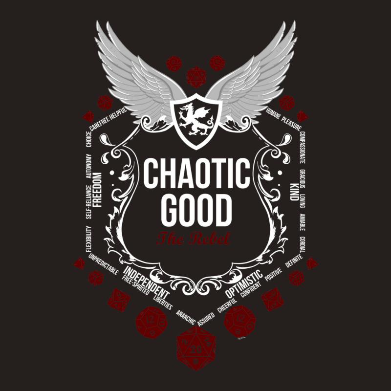 Chaotic Good   Black Alignment Series Tank Top by masfiaano4 | Artistshot