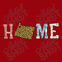 Home State Oregon Map With Floral Pattern And Leopard Texture Active Duffel | Artistshot