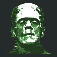 3d Printed Retro Frankenstein Glitch Remix Graphic Women's Triblend Scoop T-shirt | Artistshot