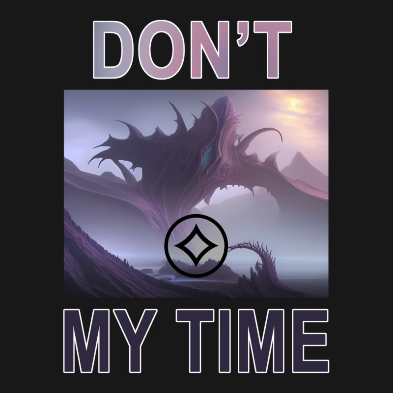 Don't Waste My Time Eldrazi Titan Magic Card Desig Flannel Shirt | Artistshot