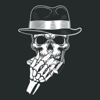 Skeleton Playing Harmonica Blues Musician Mouth Or Women's Triblend Scoop T-shirt | Artistshot