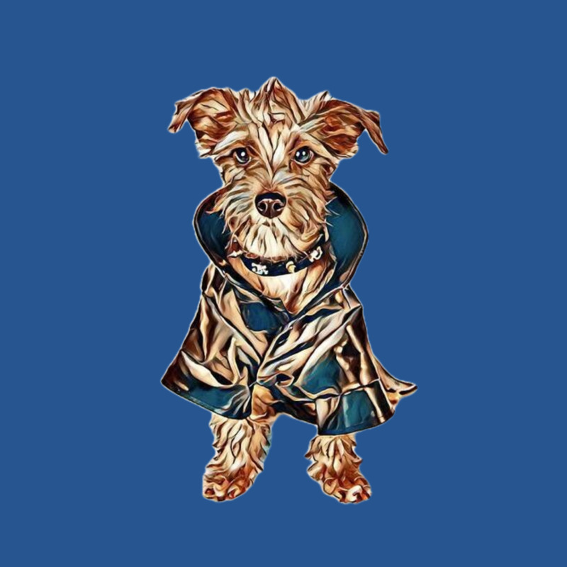 A Small Terrier Mixed Breed D Ladies Fitted T-Shirt by Kemnabi | Artistshot