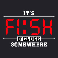 It's Fish O'clock Somewhere For Dark Unisex Sherpa-lined Denim Jacket | Artistshot