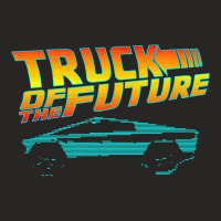 Truck Of The Future Cyber Tech 80s Futuristic Truc Ladies Fitted T-shirt | Artistshot