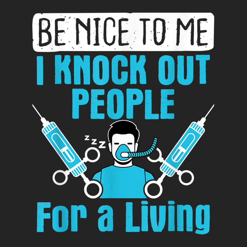 Nurse Anesthetist I Knock Out People Crna Anesthes 3/4 Sleeve Shirt | Artistshot