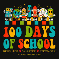 Happy 100th Day Of School Teachers Brighter Smarte Scorecard Crop Tee | Artistshot