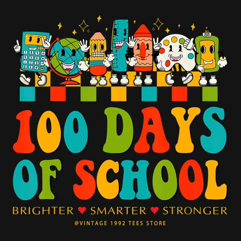 Happy 100th Day Of School Teachers Brighter Smarte Scorecard Crop Tee by mauthe | Artistshot